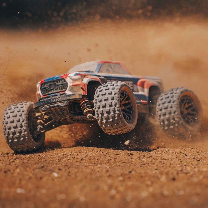 ARRMA 1/18 GRANITE GROM MEGA 380 Brushed 4X4 MT RTR, Battery & Charger, Blue - 4