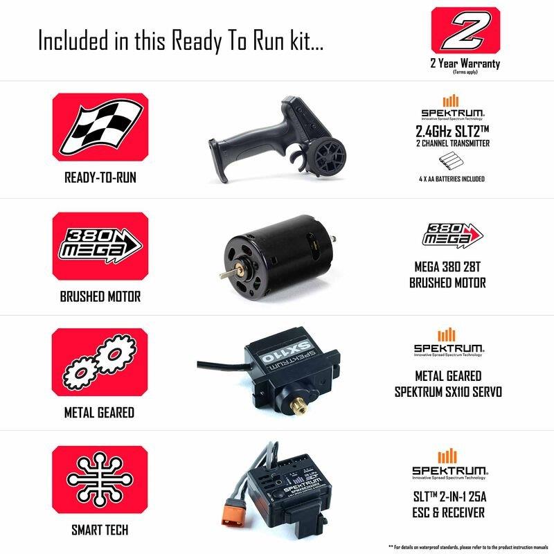 ARRMA 1/18 GRANITE GROM MEGA 380 Brushed 4X4 MT RTR, Battery & Charger, Blue - 19