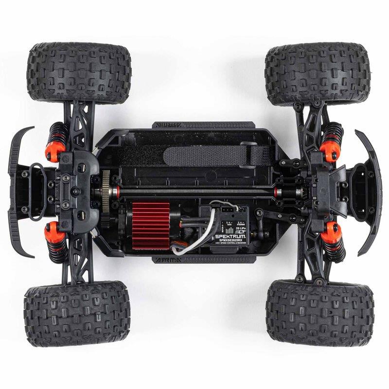 ARRMA 1/18 GRANITE GROM MEGA 380 Brushed 4X4 MT RTR, Battery & Charger, Blue - 12