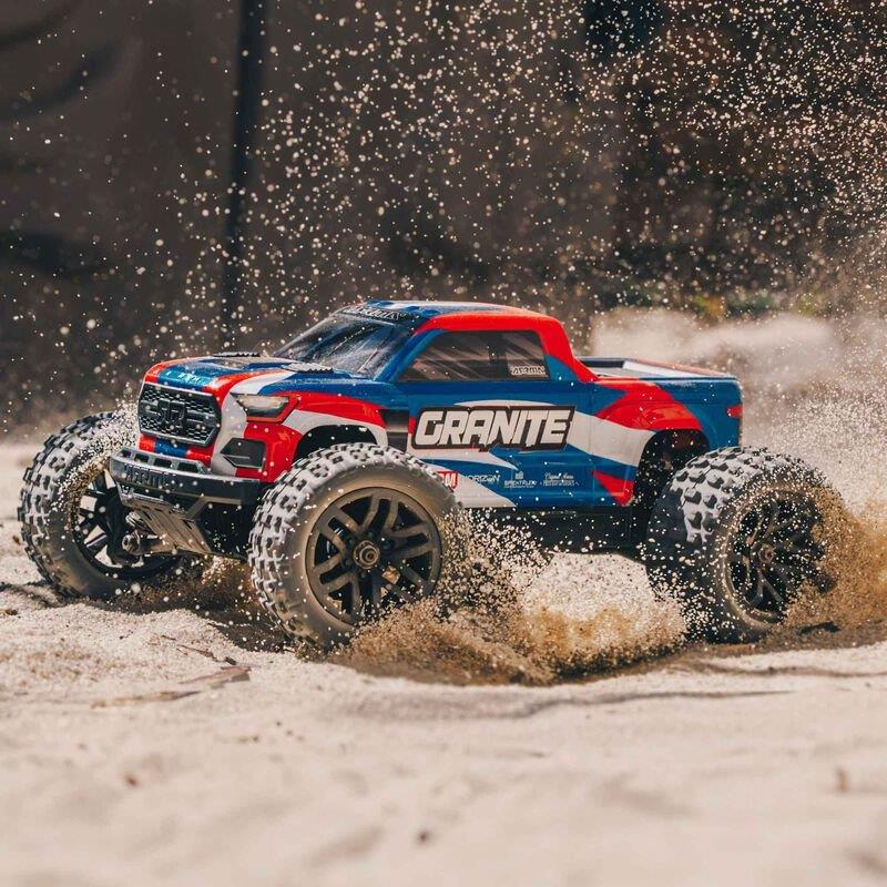 ARRMA 1/18 GRANITE GROM MEGA 380 Brushed 4X4 MT RTR, Battery & Charger, Blue - 6
