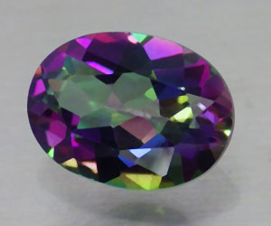Impresionante piedra preciosa de topacio místico natural ovalado de 1,39 ct