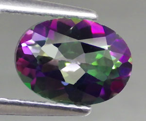 Impresionante piedra preciosa de topacio místico natural ovalado de 1,39 ct - 3