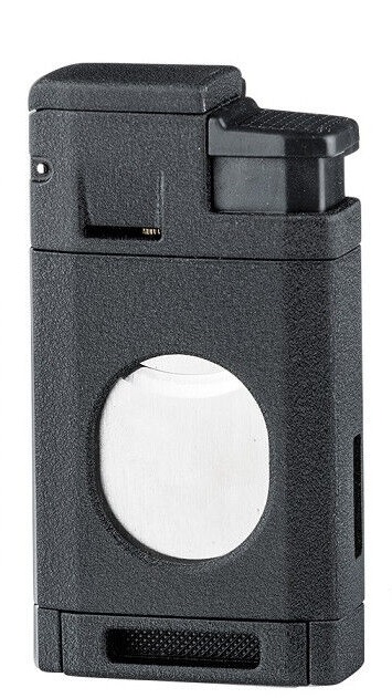 Filip III Jet Lighter - Inbyggd S-Cutter Black