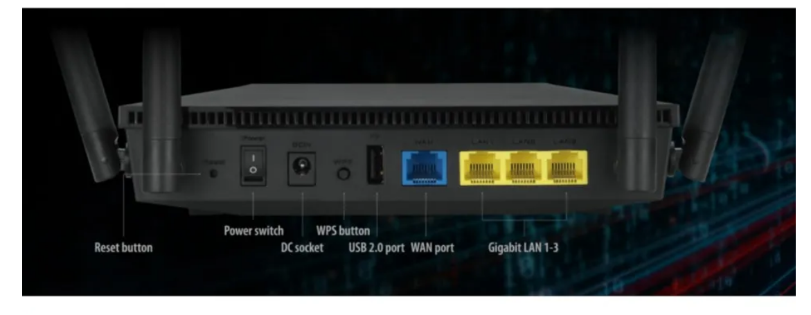 Asus RT-AX53U Trådlös router AX1800 - 2