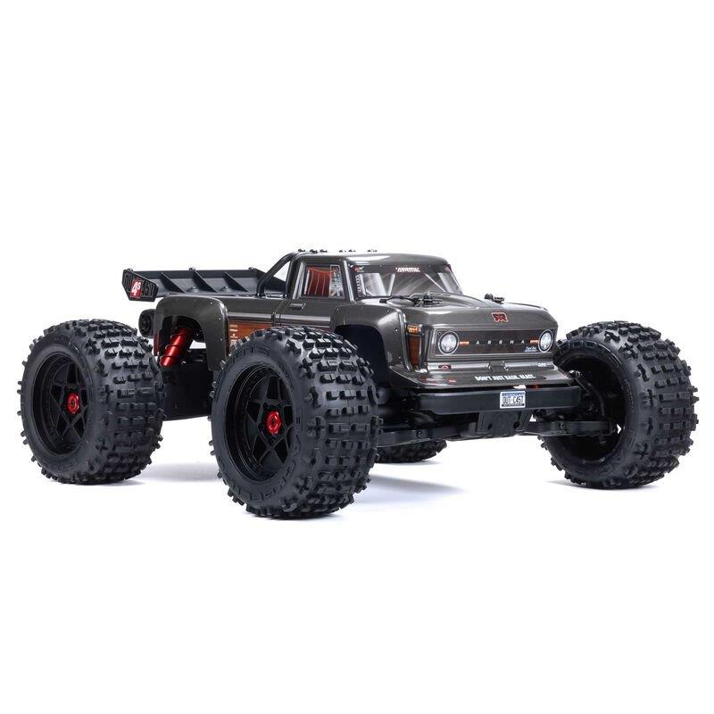 ARRMA 1/10 OUTCAST 4X4 4S V2 BLX Stunt Truck RTR, Gunmetal - 10