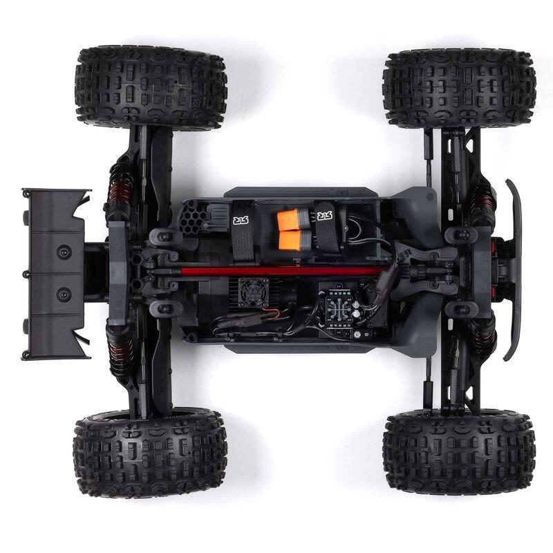 ARRMA 1/10 OUTCAST 4X4 4S V2 BLX Stunt Truck RTR, Gunmetal - 15