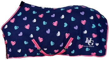 Horse Guard Lucky heart TYKT dobbelt fleece dekken 105 CM