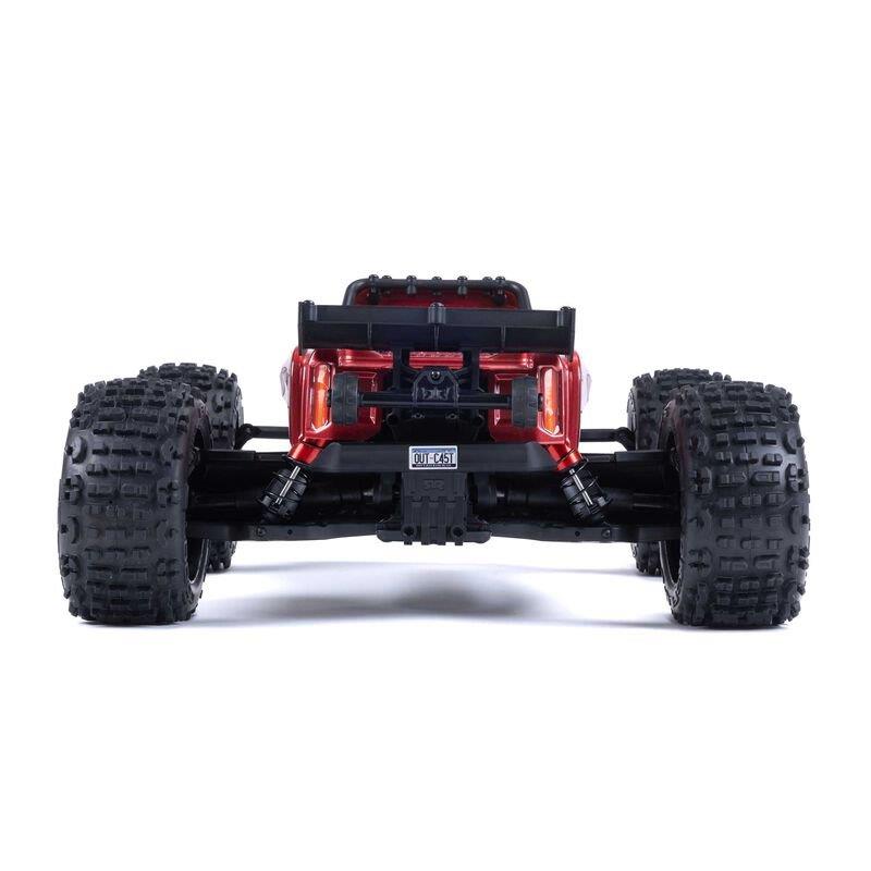 ARRMA 1/10 OUTCAST 4X4 4S V2 BLX Stunt Truck RTR, Red - 13