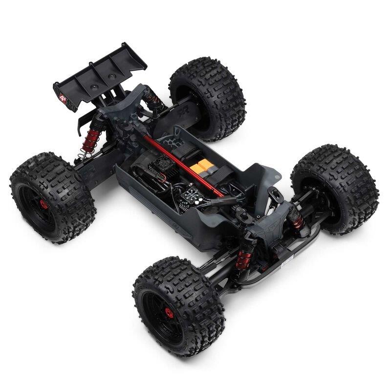 ARRMA 1/10 OUTCAST 4X4 4S V2 BLX Stunt Truck RTR, Red - 16