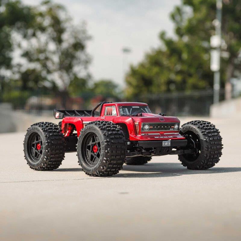 ARRMA 1/10 OUTCAST 4X4 4S V2 BLX Stunt Truck RTR, Red - 3
