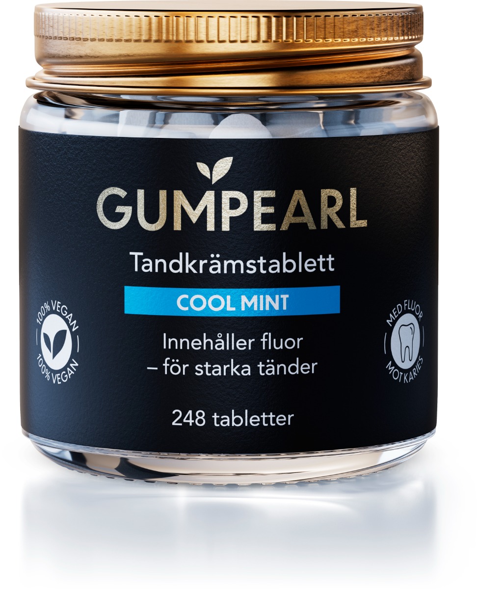 Gumpearl Cool Mint tandkrämstabletter 248 st