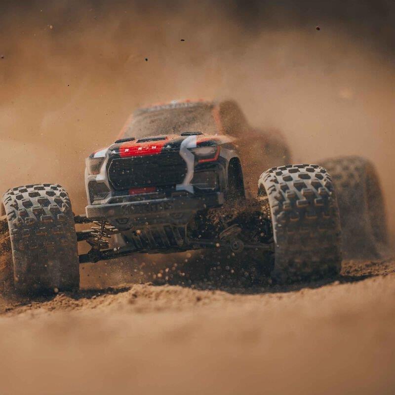 ARRMA 1/18 GRANITE GROM MEGA 380 Brushed 4X4 MT RTR with Battery & Charger, Red - 18