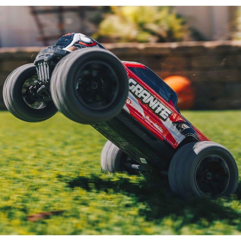 ARRMA 1/18 GRANITE GROM MEGA 380 Brushed 4X4 MT RTR with Battery & Charger, Red - 3