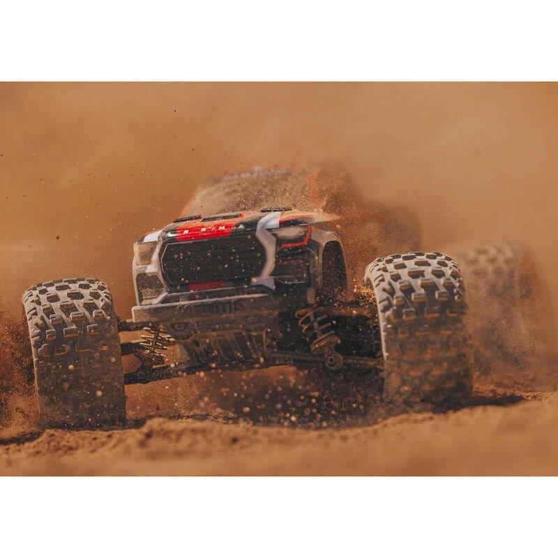 ARRMA 1/18 GRANITE GROM MEGA 380 Brushed 4X4 MT RTR with Battery & Charger, Red - 5