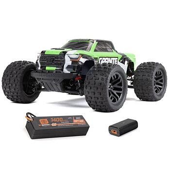 ARRMA 1/18 GRANITE GROM MEGA 380 Brushed 4X4 MT RTR with Battery & Charger,Green