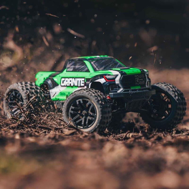 ARRMA 1/18 GRANITE GROM MEGA 380 Brushed 4X4 MT RTR with Battery & Charger,Green - 3