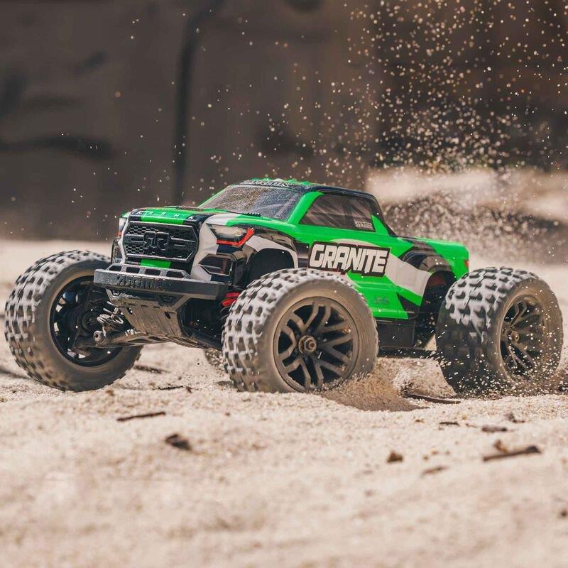 ARRMA 1/18 GRANITE GROM MEGA 380 Brushed 4X4 MT RTR with Battery & Charger,Green - 5