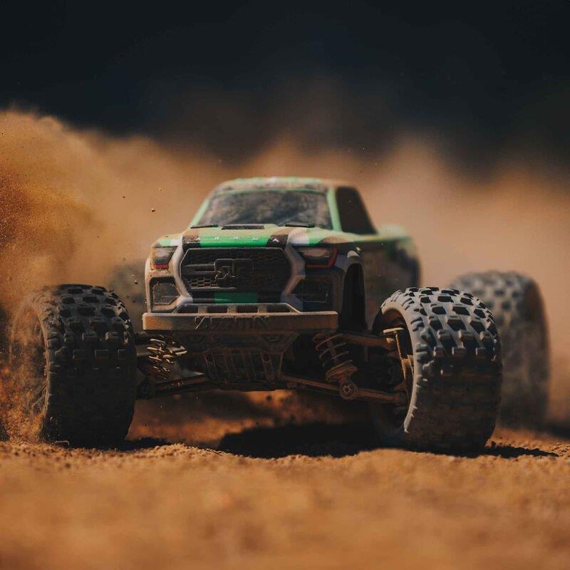 ARRMA 1/18 GRANITE GROM MEGA 380 Brushed 4X4 MT RTR with Battery & Charger,Green - 8