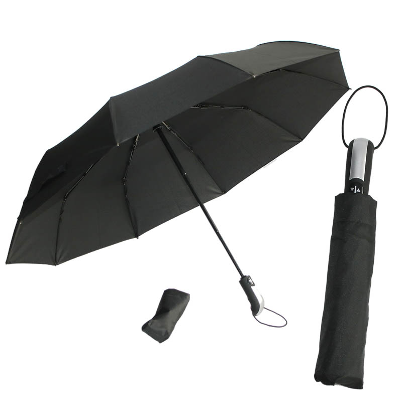 Paraply Ø105 cm. Svart. Automatisk öppning/stängning.