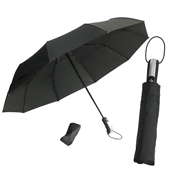Paraply Ø105 cm. Svart. Automatisk öppning/stängning. 