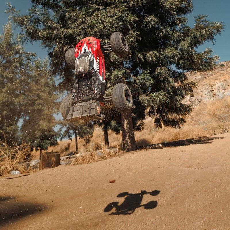 ARRMA 1/10 KRATON 4X4 4S V2 BLX Speed Monster Truck RTR, Red - 6