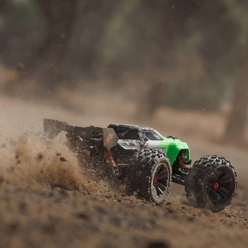 ARRMA 1/10 KRATON 4X4 4S V2 BLX Speed Monster Truck RTR, Green - 4