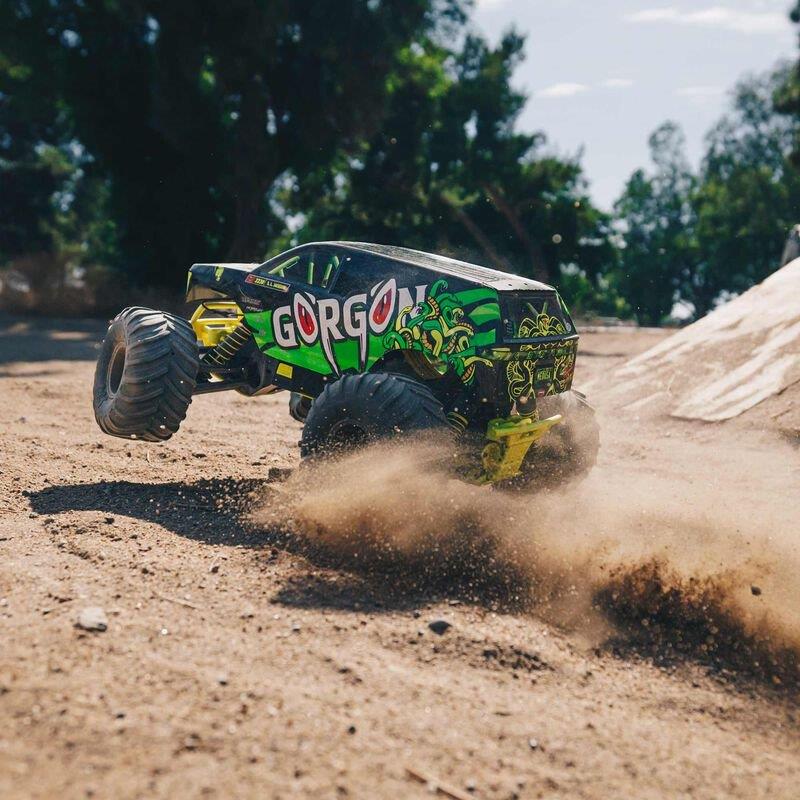 ARRMA 1/10 GORGON 4X2 MEGA 550 Brushed MT RTR with Battery & Charger, Yellow - 5