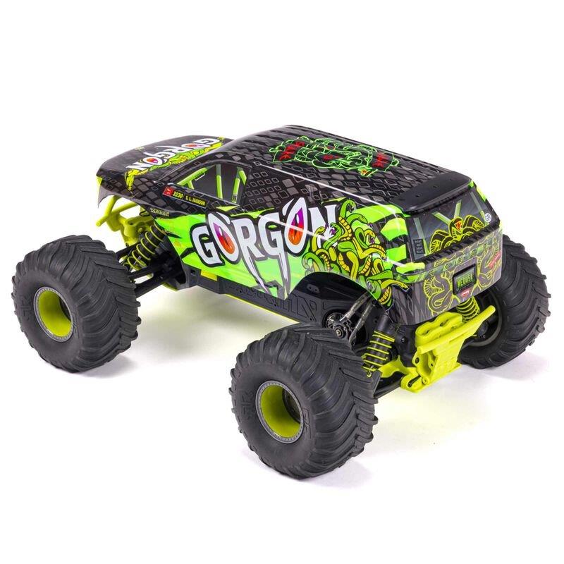 ARRMA 1/10 GORGON 4X2 MEGA 550 Brushed MT RTR with Battery & Charger, Yellow - 13