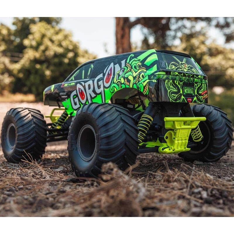 ARRMA 1/10 GORGON 4X2 MEGA 550 Brushed MT RTR with Battery & Charger, Yellow - 8