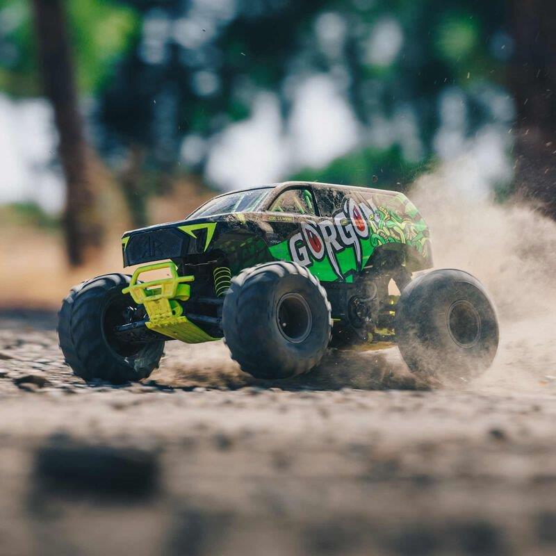 ARRMA 1/10 GORGON 4X2 MEGA 550 Brushed MT RTR with Battery & Charger, Yellow - 7