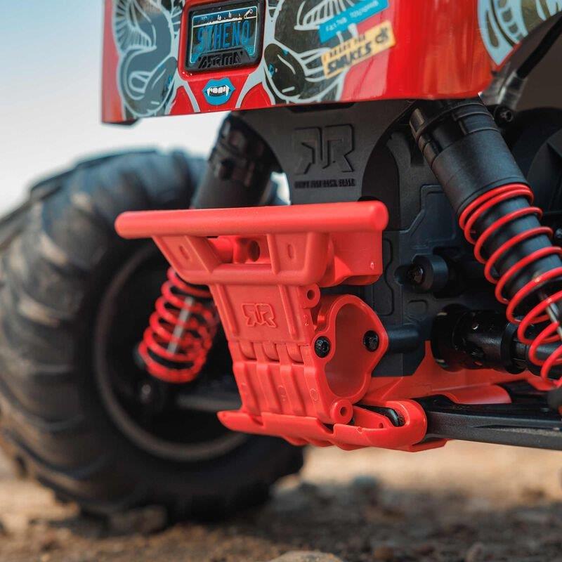ARRMA 1/10 GORGON 4X2 MEGA 550 Brushed MT RTR with Battery & Charger, Red - 17