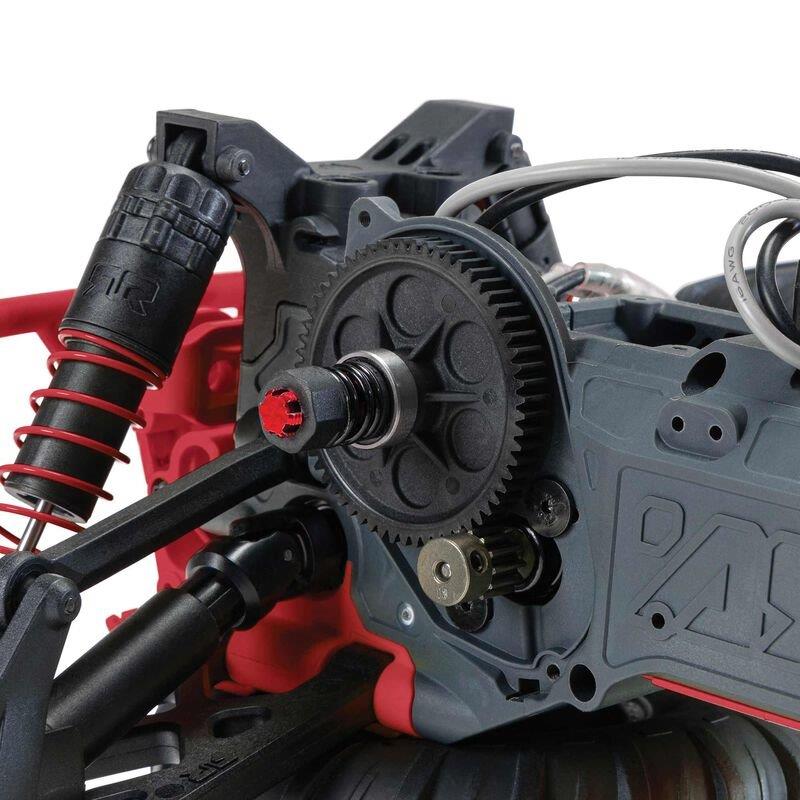 ARRMA 1/10 GORGON 4X2 MEGA 550 Brushed MT RTR with Battery & Charger, Red - 23