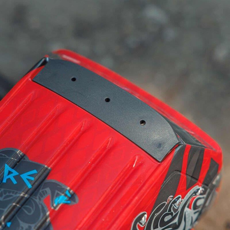 ARRMA 1/10 GORGON 4X2 MEGA 550 Brushed MT RTR with Battery & Charger, Red - 16