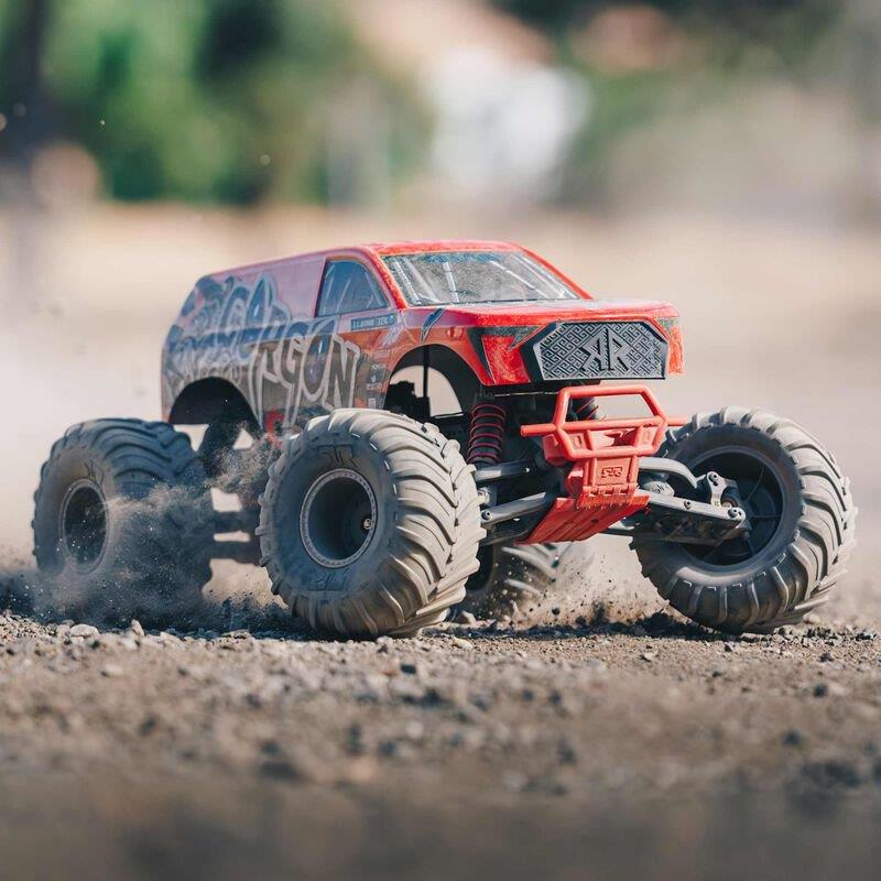 ARRMA 1/10 GORGON 4X2 MEGA 550 Brushed MT RTR with Battery & Charger, Red - 3