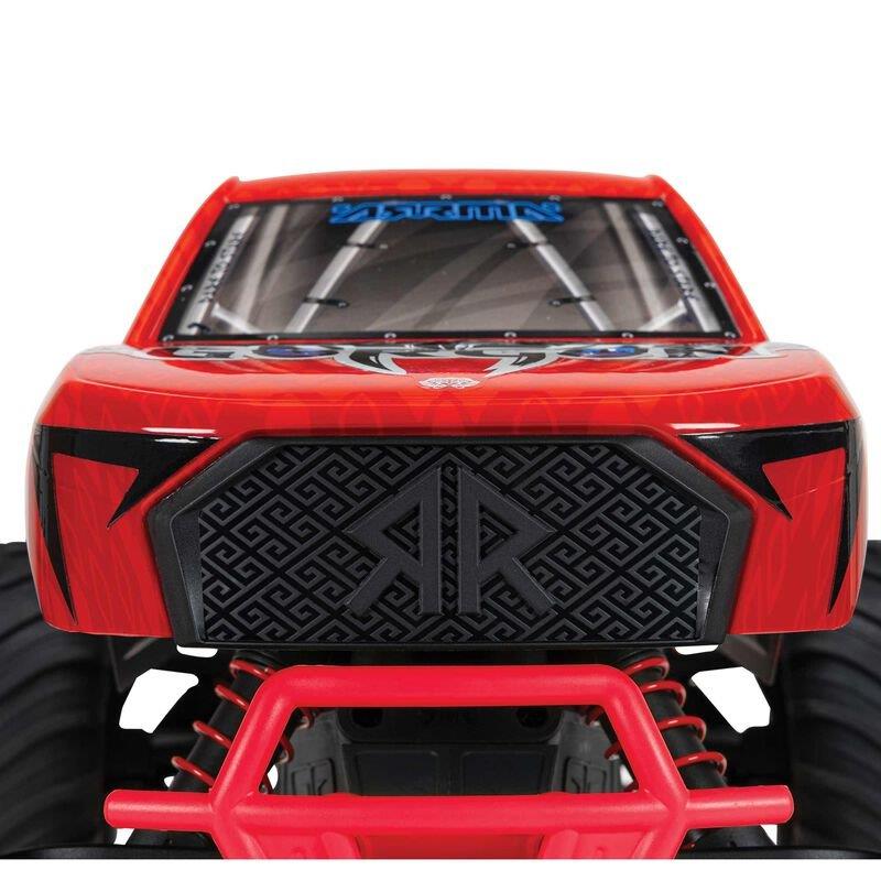 ARRMA 1/10 GORGON 4X2 MEGA 550 Brushed MT RTR with Battery & Charger, Red - 12