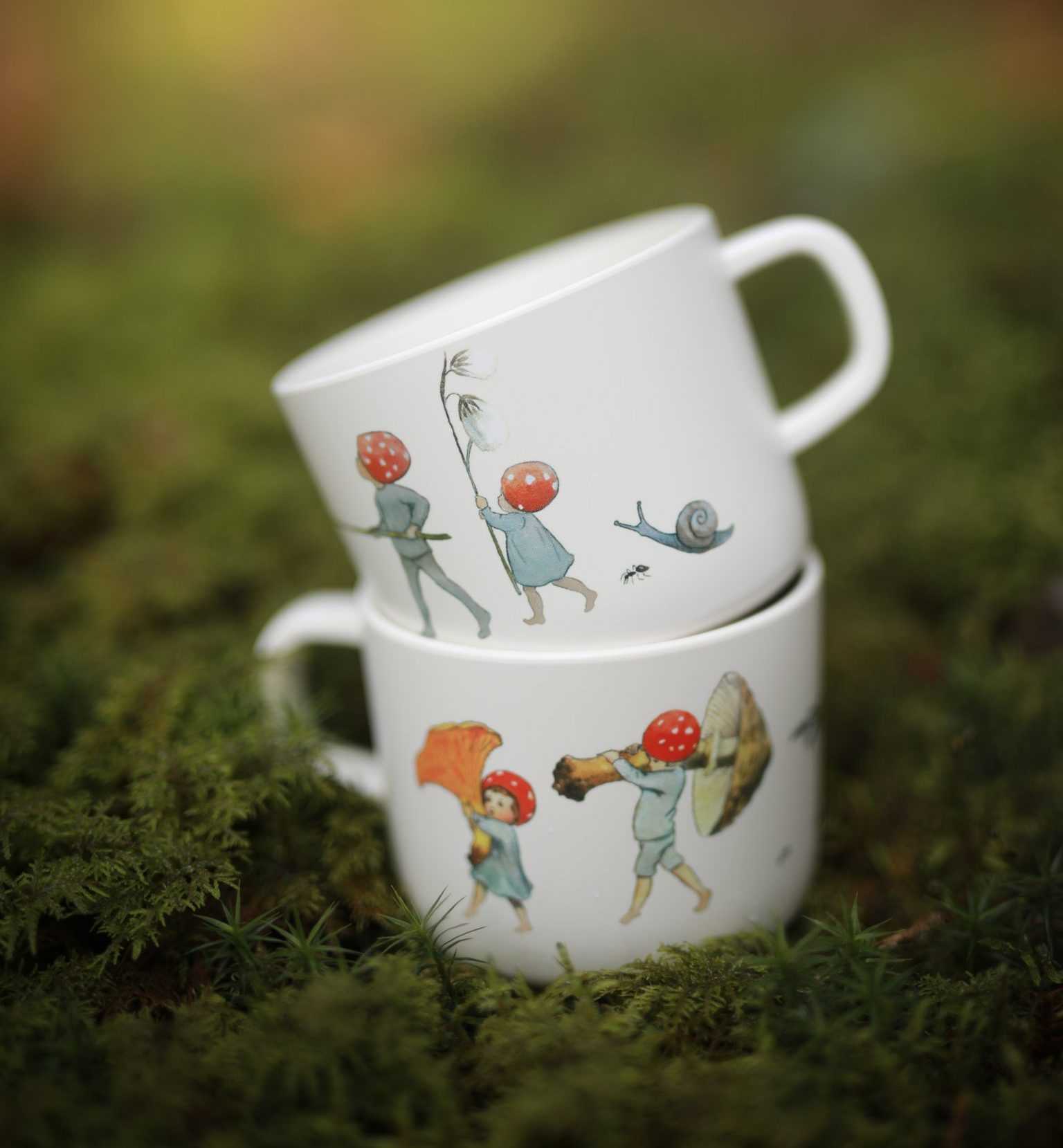 Elsa Beskow Mugg med handtag - Tomtebobarnen