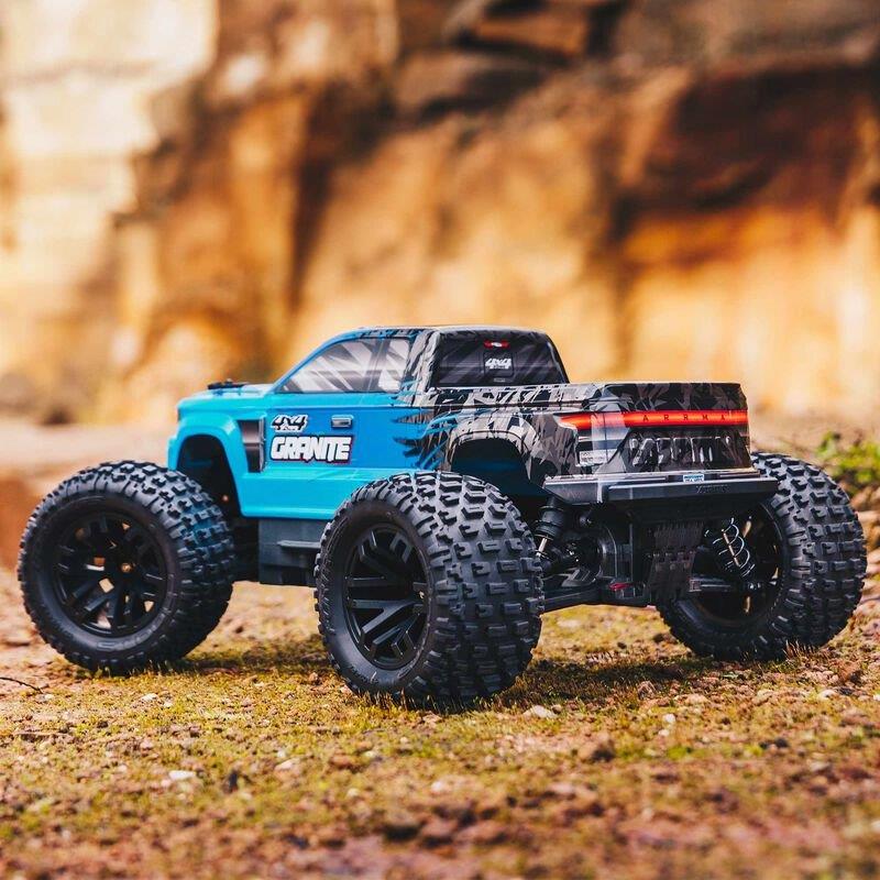 ARRMA 1/10 GRANITE 4WD MEGA Brushed Monster Truck RTR, Blue (International) - 5