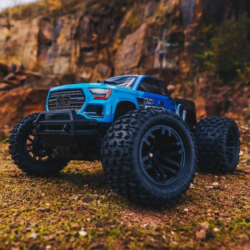 ARRMA 1/10 GRANITE 4WD MEGA Brushed Monster Truck RTR, Blue (International) - 3