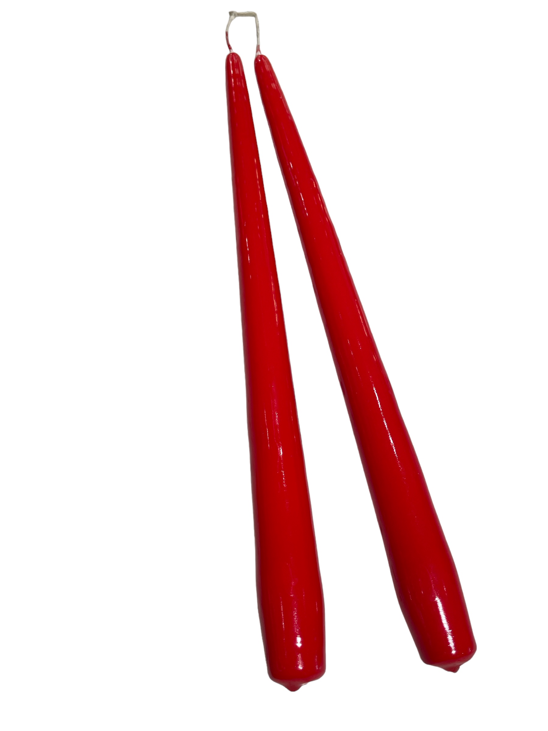 Antikljus Röd Lack 35 cm Parljus