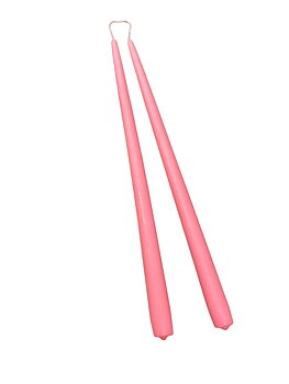Antikljus Rosa Matt 45cm Parljus