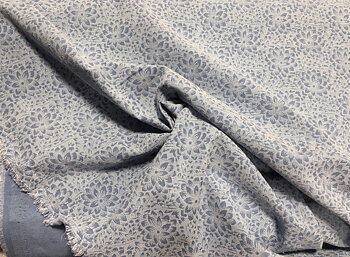 Tunn Jeans Kanvas Blommor