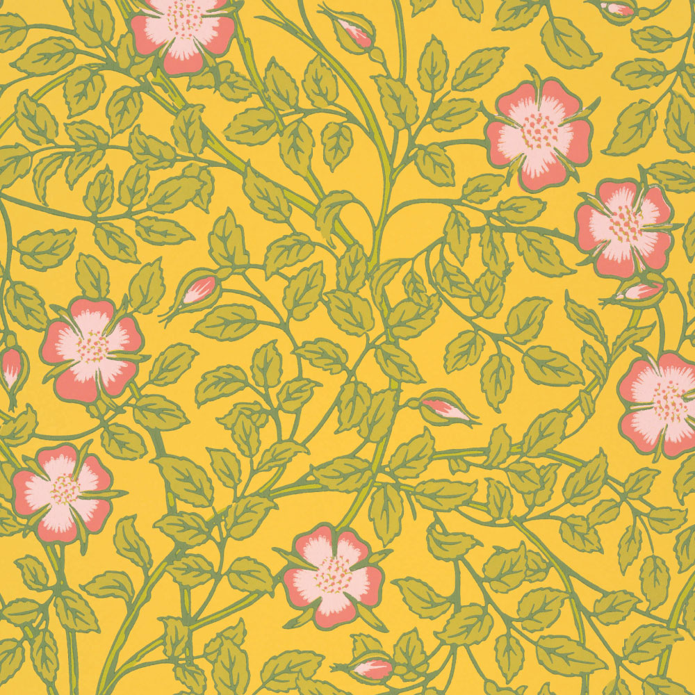 TAPET BRIAR & ROSE, Indian Yellow
