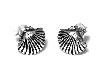 Snäckor Örhängen i Äkta 925 Silver, Snäcka Örhänge, Strand Accessoar, Natur Smycke