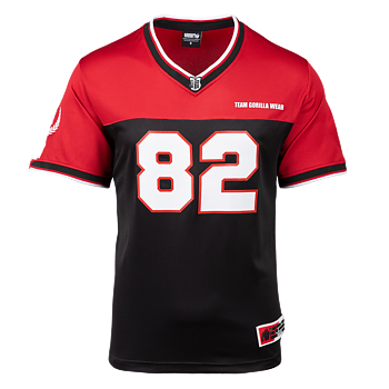 Trenton Football Jersey, black/red