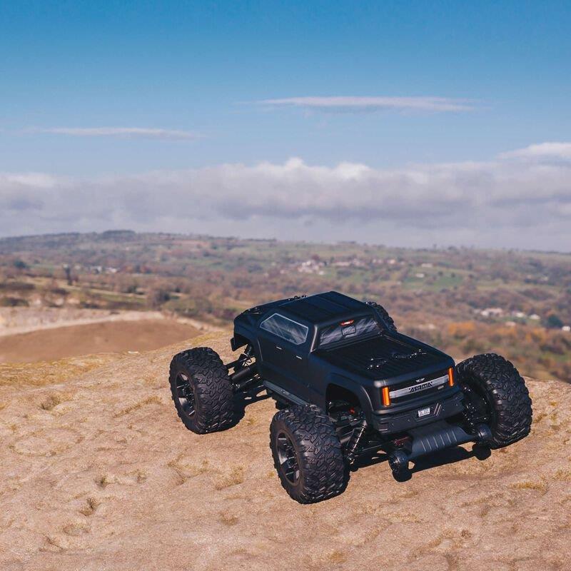 ARRMA 1/10 BIG ROCK 4X4 3S BLX Brushless Monster Truck RTR, Black - 19