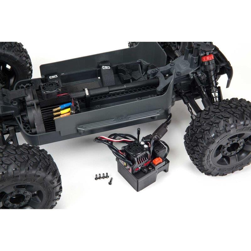 ARRMA 1/10 BIG ROCK 4X4 3S BLX Brushless Monster Truck RTR, Black - 15