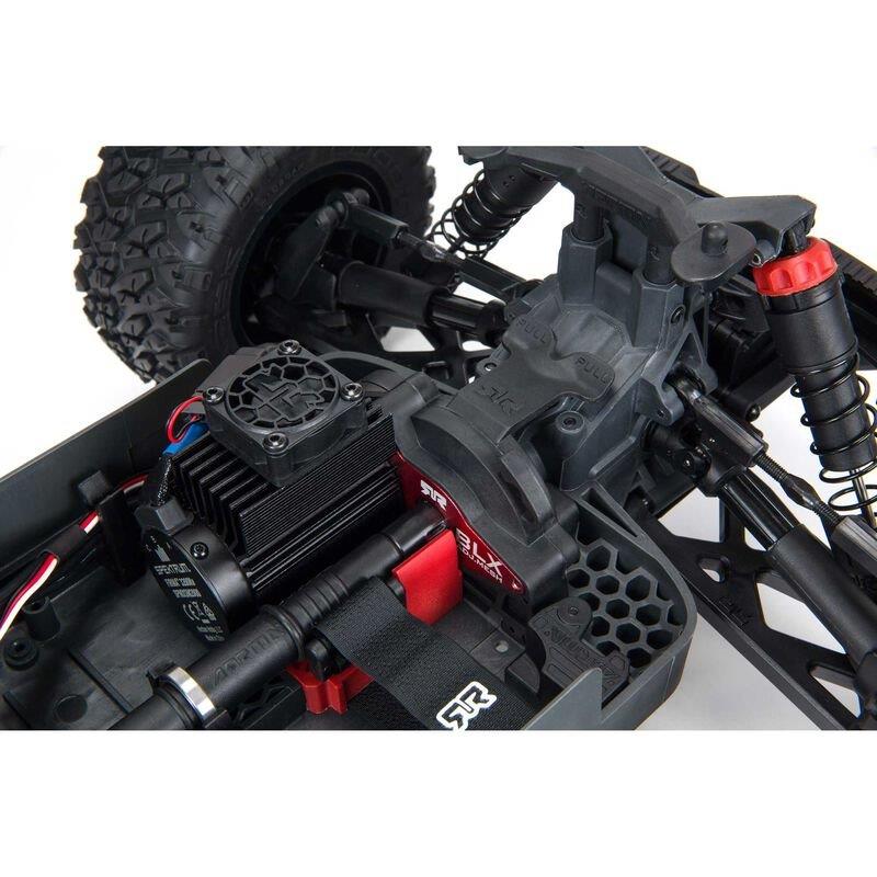 ARRMA 1/10 BIG ROCK 4X4 3S BLX Brushless Monster Truck RTR, Black - 7