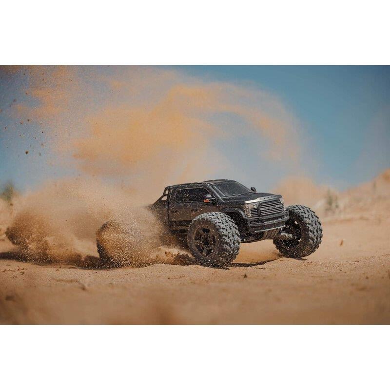 ARRMA 1/7 BIG ROCK 6S 4X4 BLX Monster Truck RTR, Gunmetal - 4