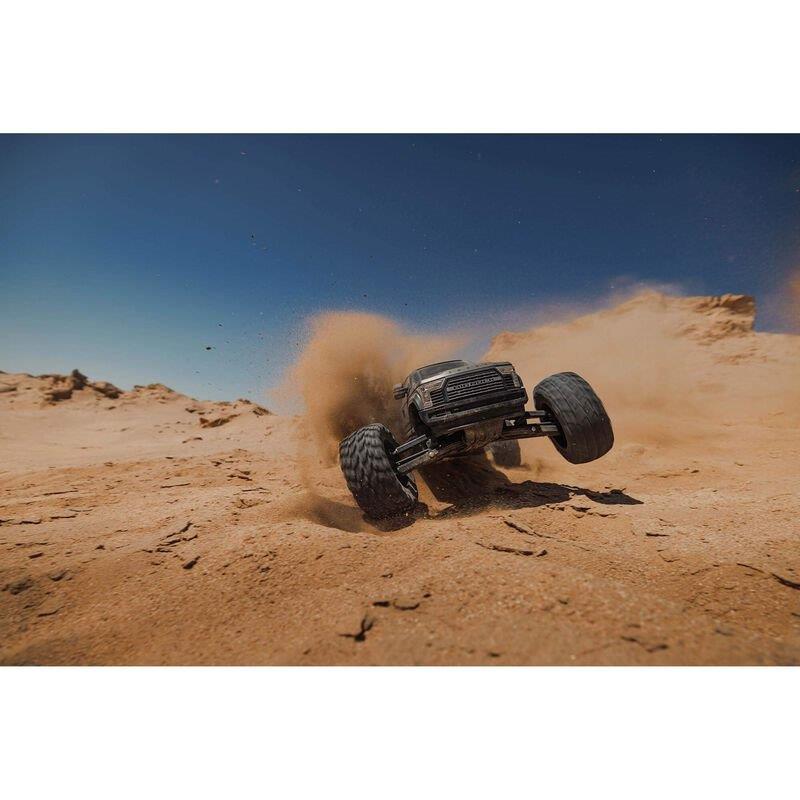 ARRMA 1/7 BIG ROCK 6S 4X4 BLX Monster Truck RTR, Gunmetal - 8