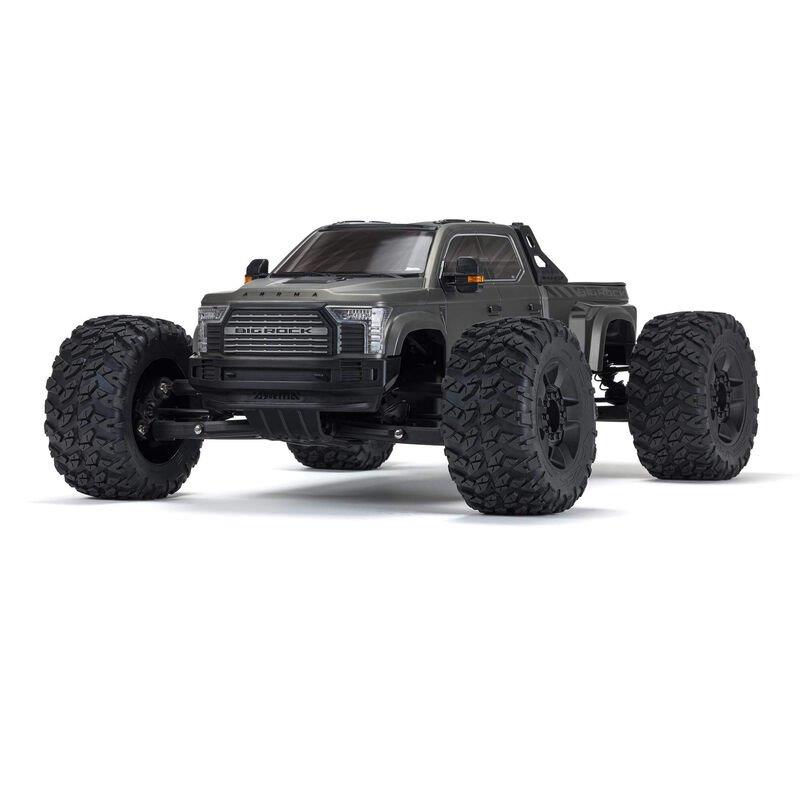 ARRMA 1/7 BIG ROCK 6S 4X4 BLX Monster Truck RTR, Gunmetal